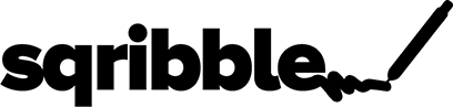 sqribble logo black