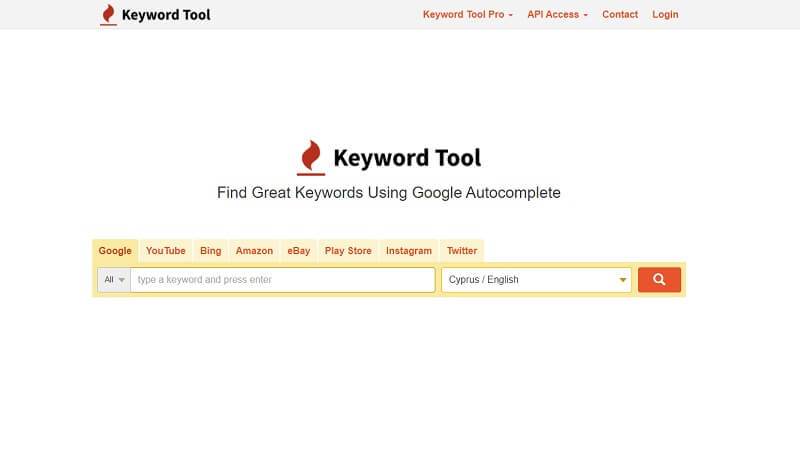 Keyword Tool's Homepage