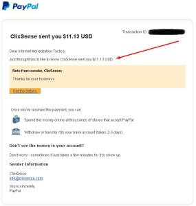 Clixsense Payment Proof March 2015
