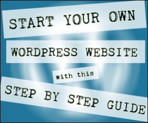 start your own wordpress website