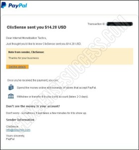 Clixsense Payment Proof April 2015