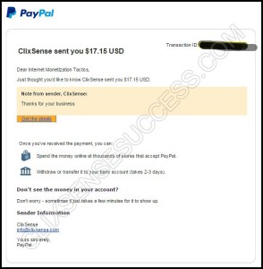 Clixsense Payment Proof May 2015