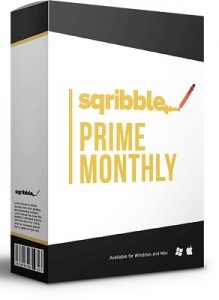 sqribble prime monthly upsell