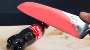 Video Thumbnail: EXPERIMENT Glowing 1000 degree KNIFE VS COCA COLA
