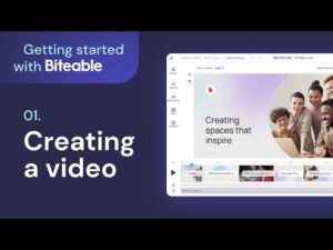 Video Thumbnail: Getting started with Biteable: 1. Creating a video and fetching your brand