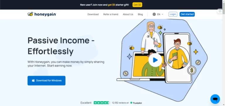 Honeygain homepage