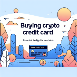 Buying Crypto with Credit Cards: Essential Insights and Step-by-Step Guide
