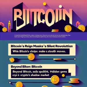 Here are some 70-character catchy titles:1. "Bitcoin's Reign Masks Crypto's Silent Revolution"2. "While Bitcoin Steals Spotlight, Alt-Coins Make Stealth Moves"3. "Beyond Bitcoin: Hidden Gems in Crypto's Shadow Market"