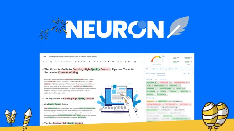 Neuronwriter screenshot of content editor