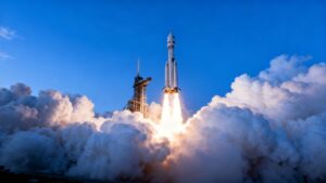 A rocket launch