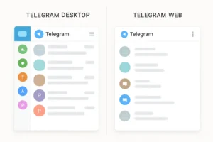 Telegram Web Vs Telegram Desktop Illustration